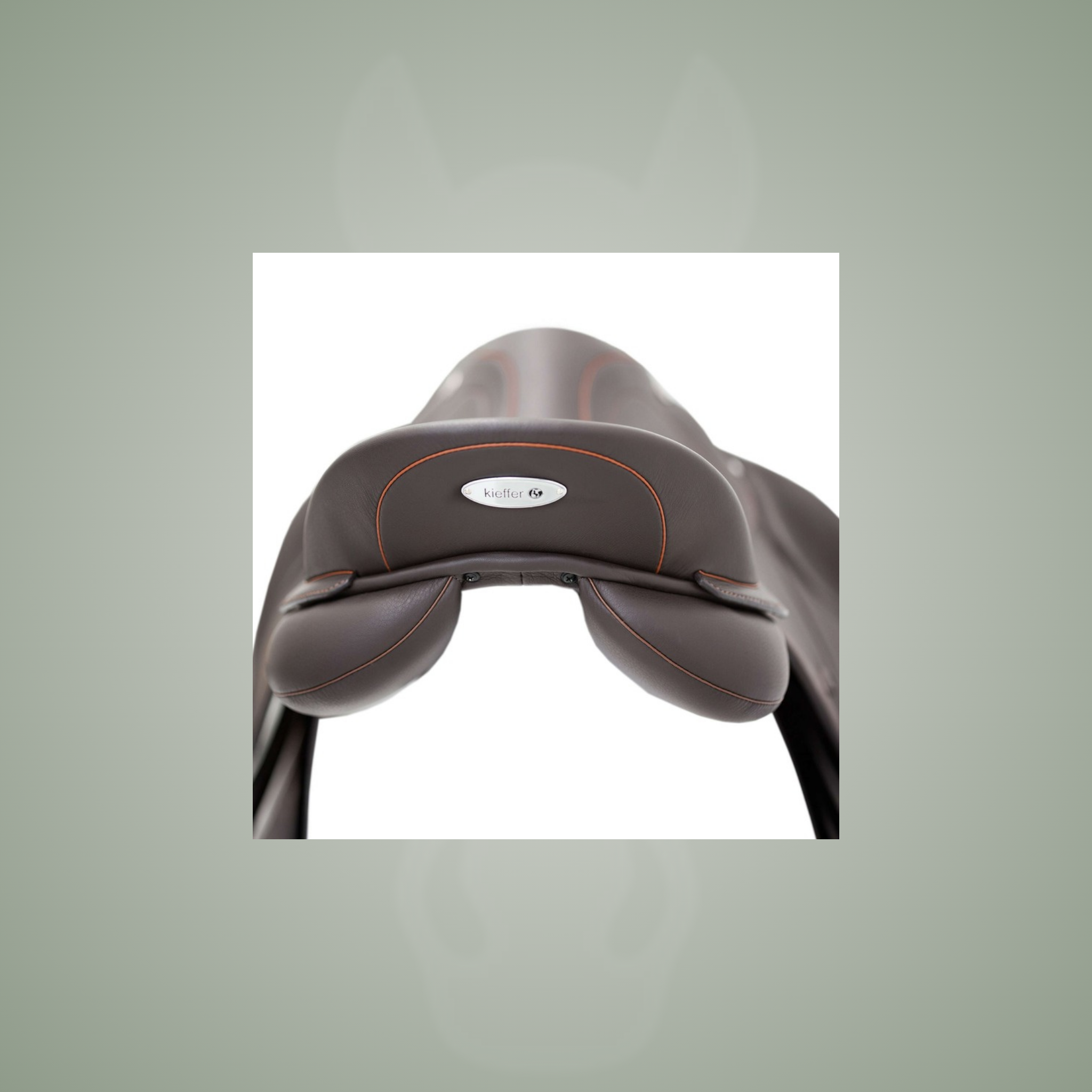 Kieffer Le Mans all purpose saddle, on the One-Eyed Equine branded background