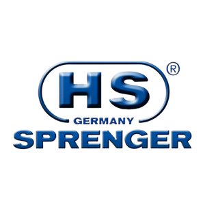 HS Sprenger logo with blue text on a white background