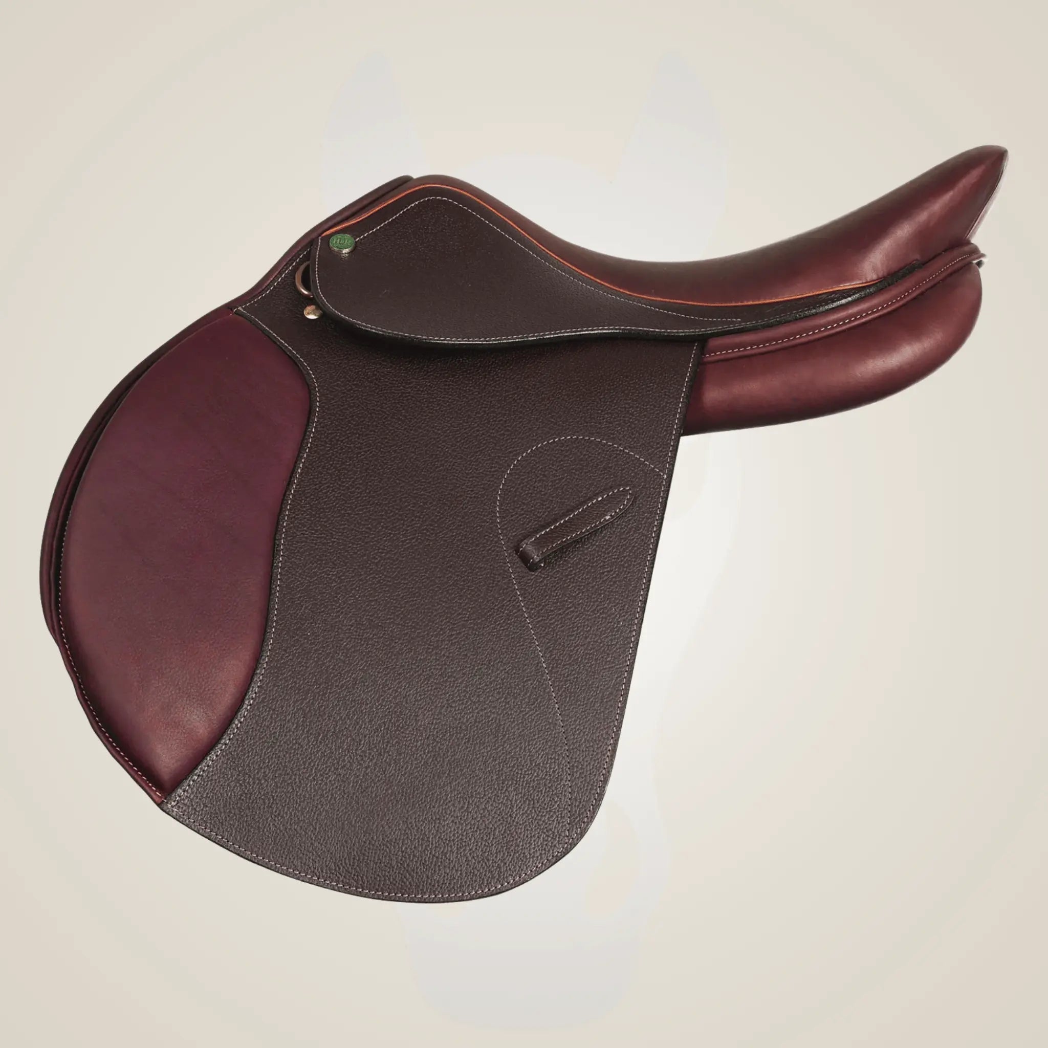 saddle on a beige background