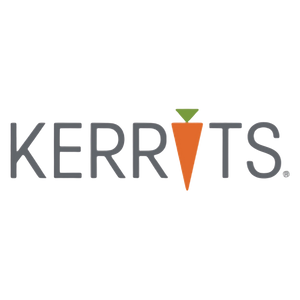 Kerrits logo with a carrot icon on a white background