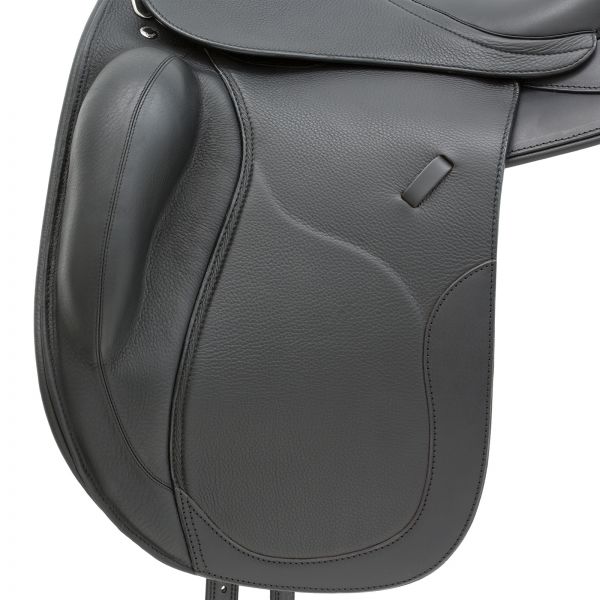 Kieffer Brugge dressage saddle, classic dressage cut built for sturdy, short-backed horses