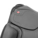 Kieffer Cannes dressage saddle, deep padded seat with Midi and Maxi Velcro knee blocks under the flap