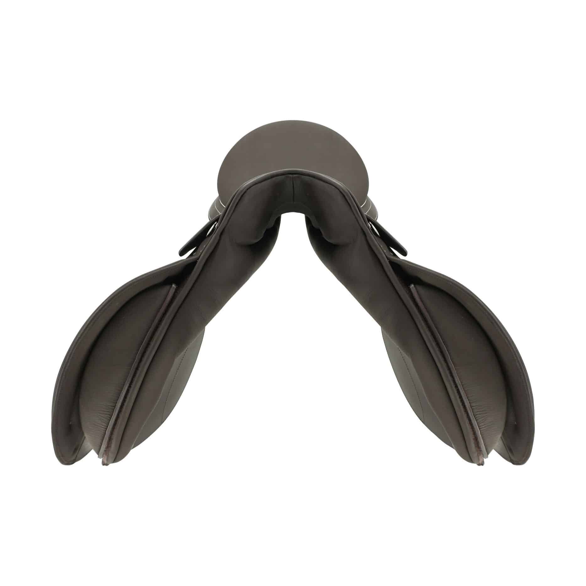 Kieffer Garmisch all purpose saddle in brown leather, with Velcro knee and calf blocks