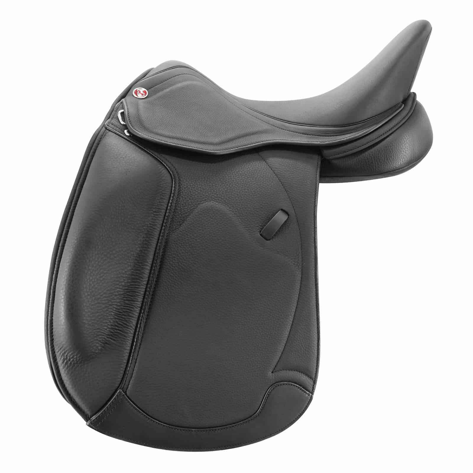 Kieffer Pluto dressage saddle, half panel with a cut-back shoulder for compact, wide horses