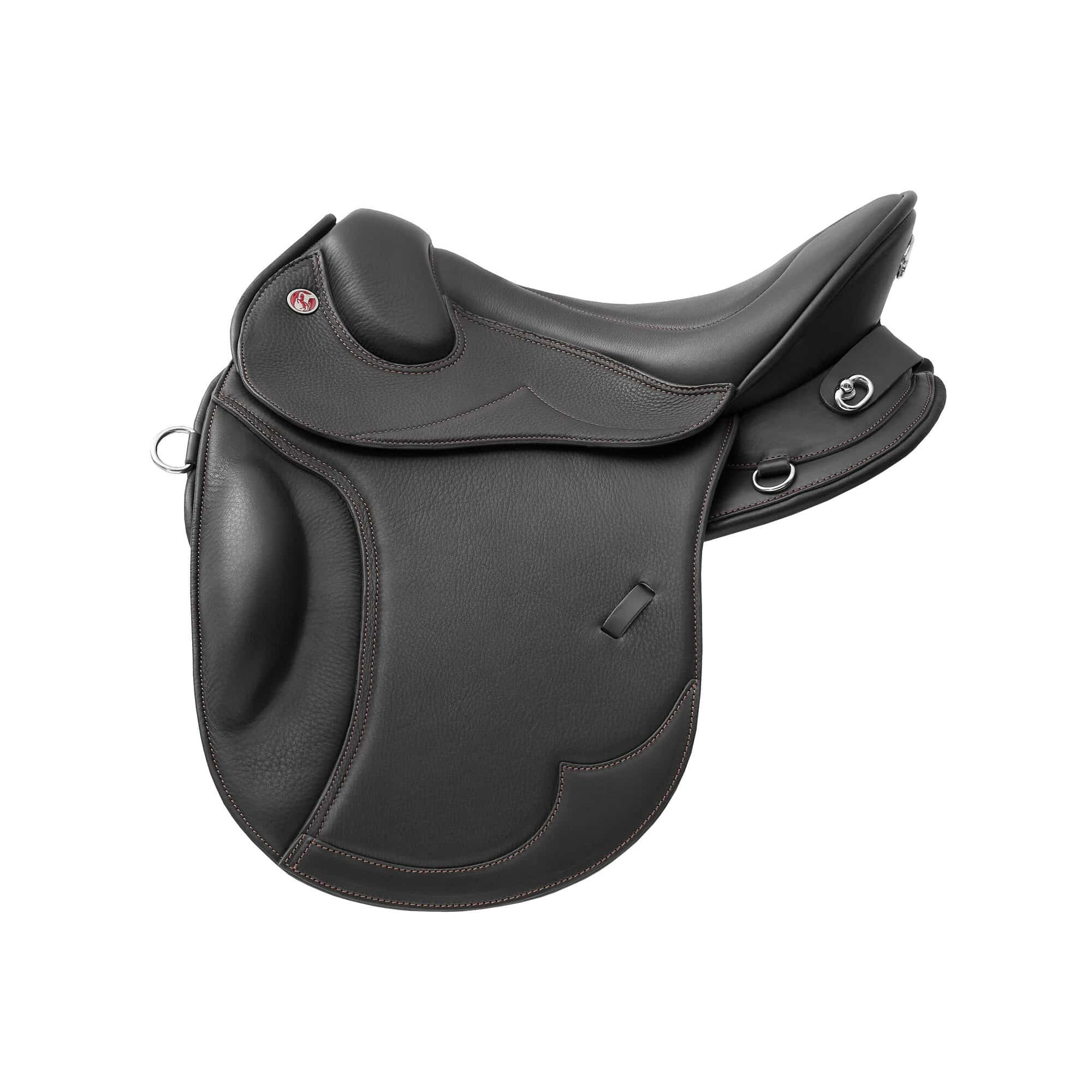 Kieffer Trail trekking saddle in black double cowhide leather