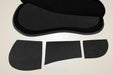 Bagari Protec Plus pad in black with its three shim inserts laid out.