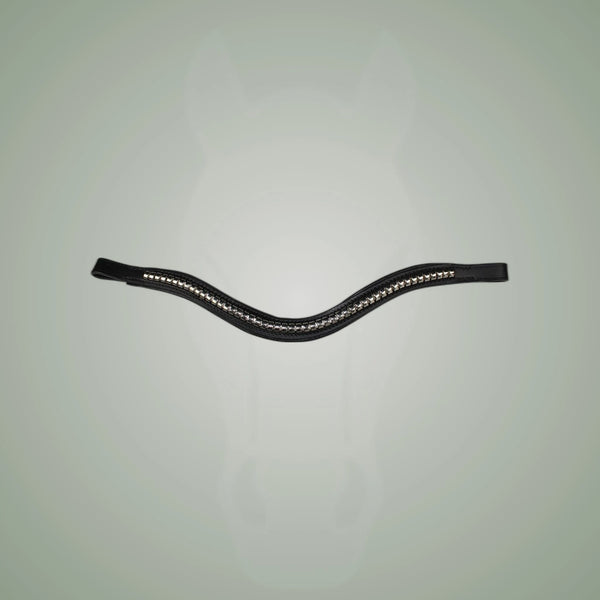 Hilbar Royal Exklusiv Browband - Silver Stone - Icelandic Bridle