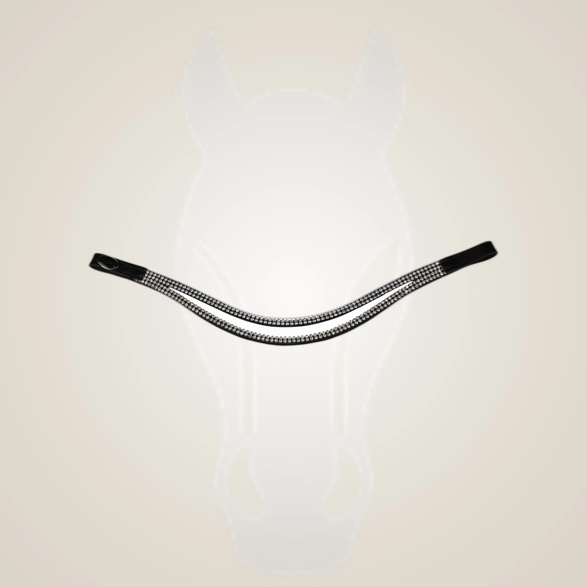 Hilbar Royal Exklusiv Browband - Brilliant Wave on One-Eyed Equine branded background