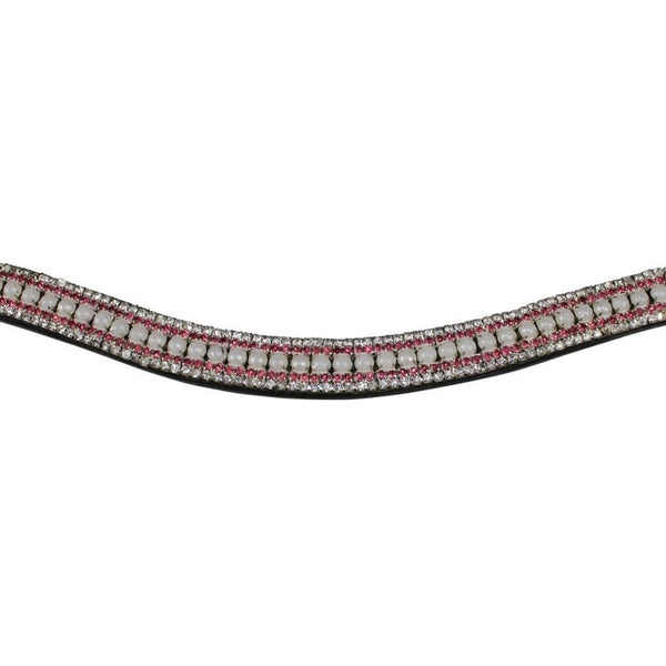 Hilbar Royal Exklusiv Browband - Pink Pearl - Icelandic Bridle