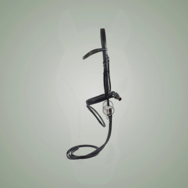 Catago 3D-Tech Snaffle Bridle with Swarovski Stones