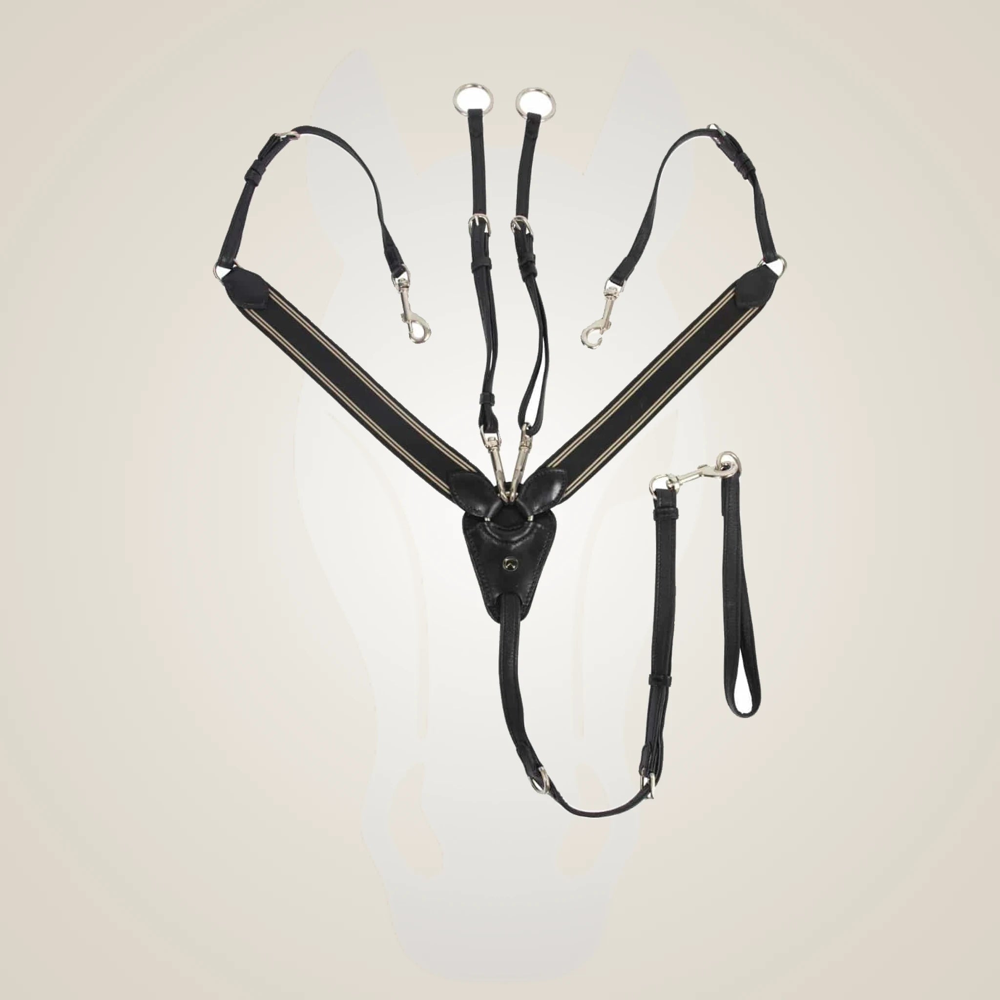 Catago Breastplate with Martingale - Black