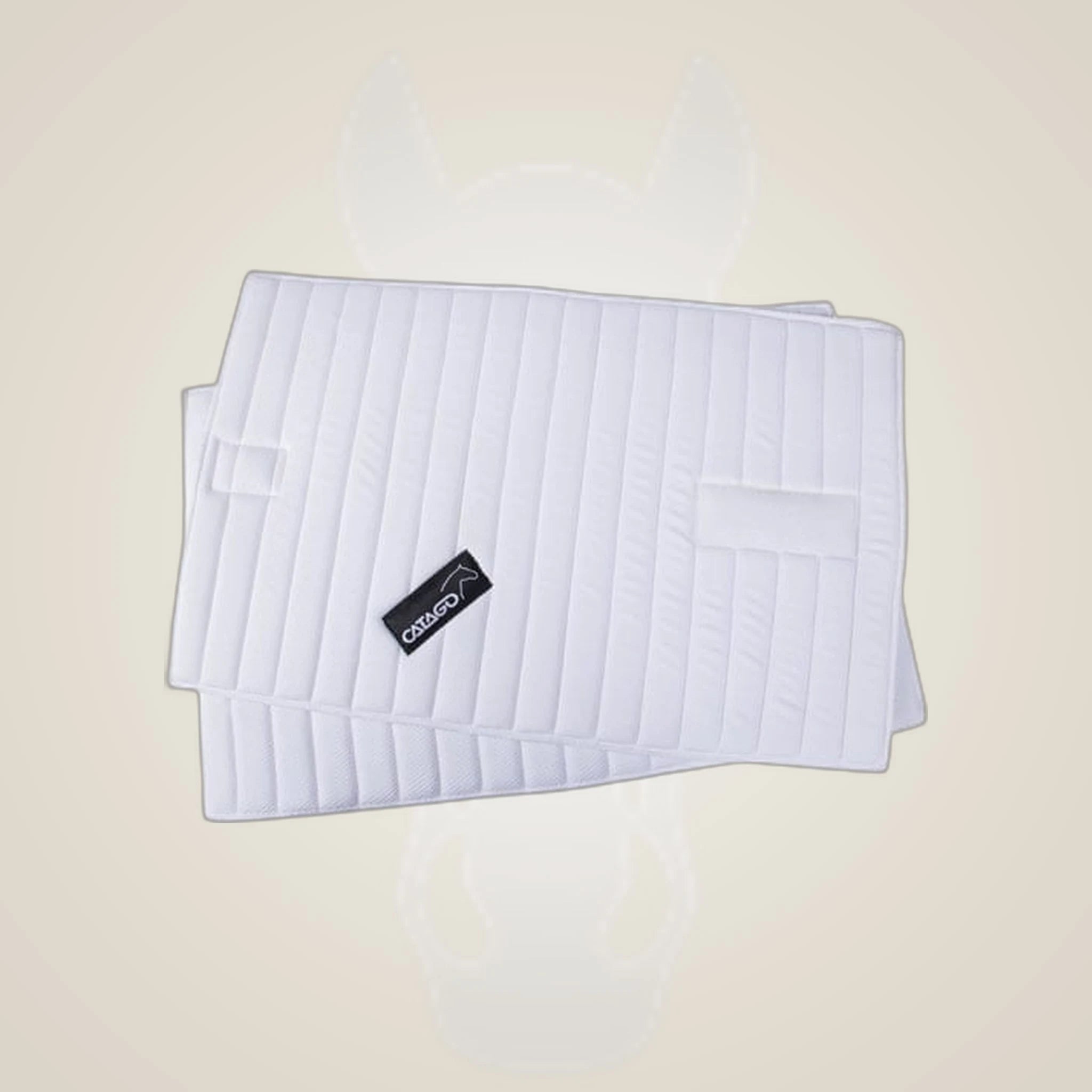 Catago Comfort Pads on One-Eyed Equine branded background