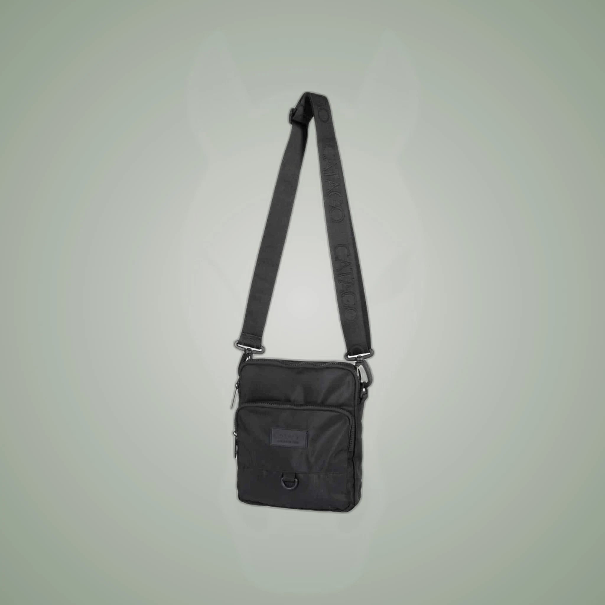Catago Crossbody Bag on One-Eyed Equine branded background