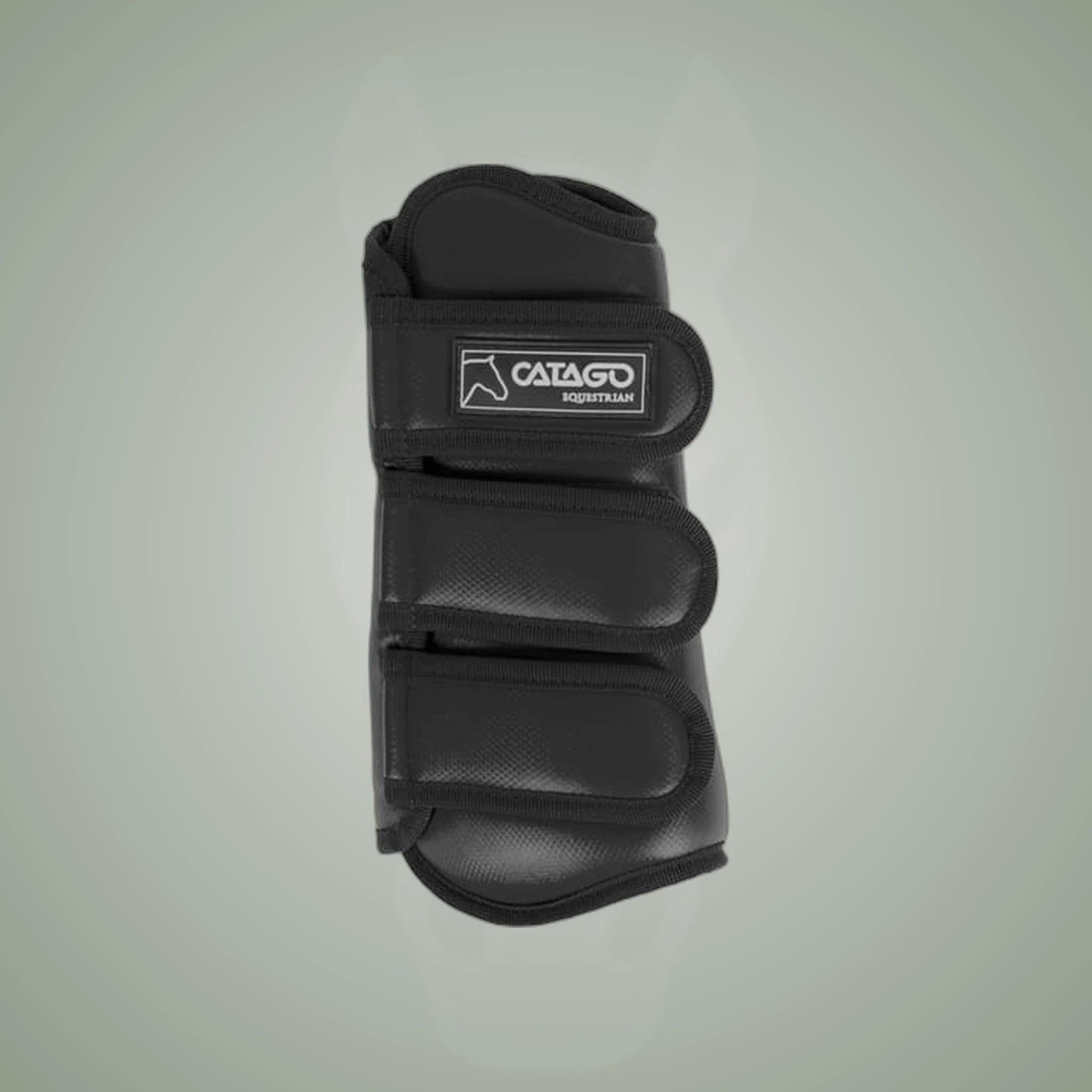 Catago Dressage Boots on One-Eyed Equine branded background