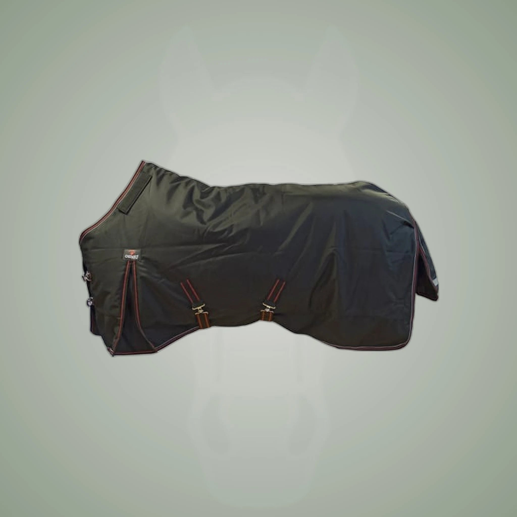 Catago Endurance Blanket - 1680D - 500g on One-Eyed Equine branded background