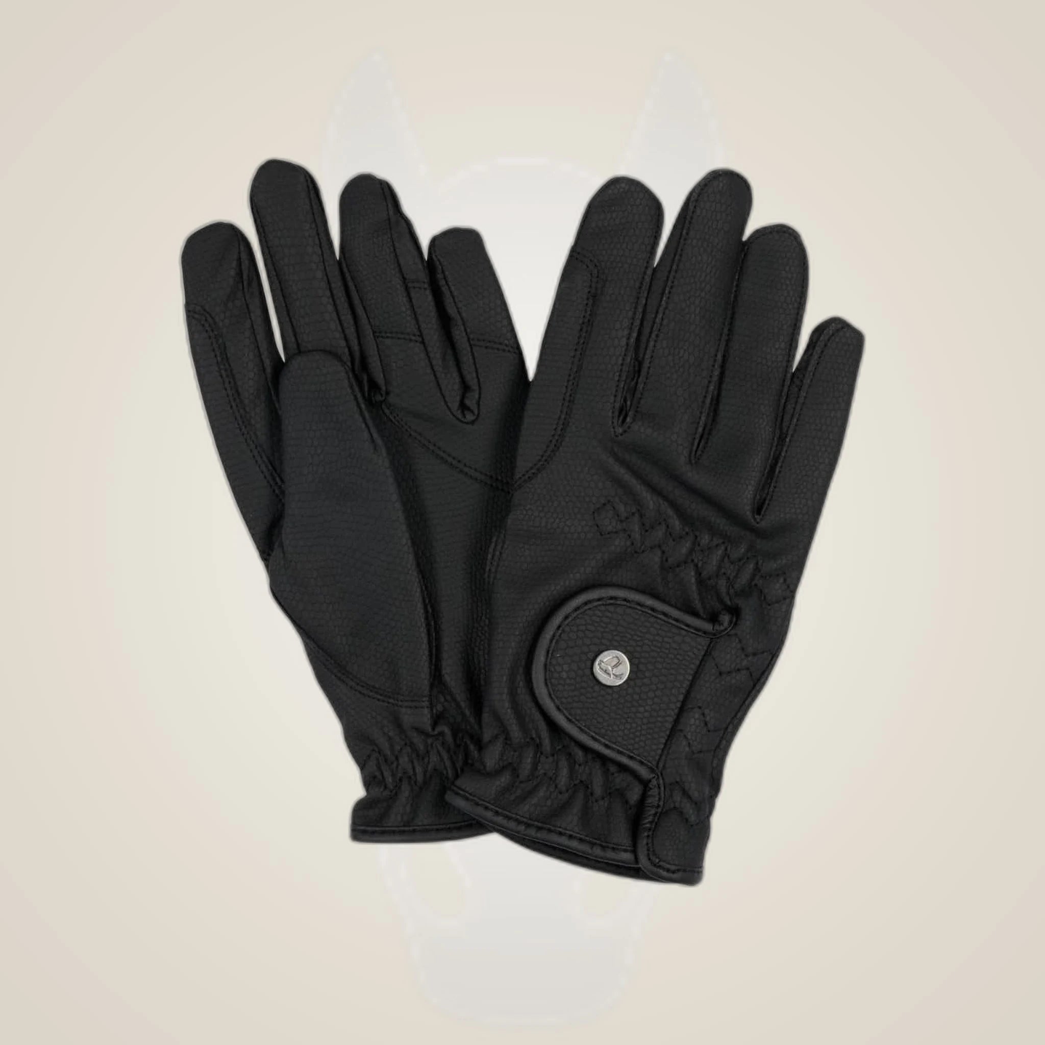 Catago FIR-Tech Elite Gloves on One-Eyed Equine branded background