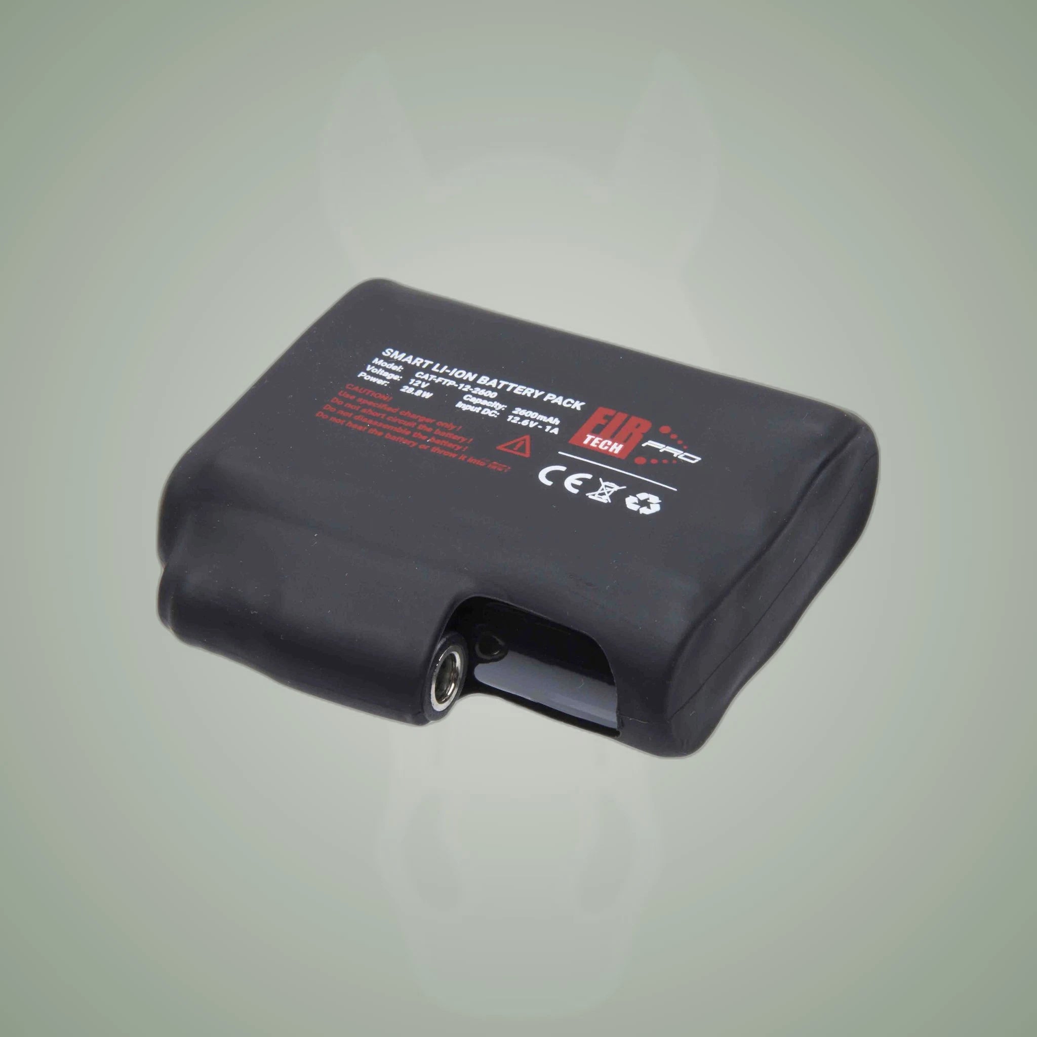 Catago FIR-Tech LED 12V Battery on One-Eyed Equine branded background