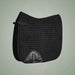 Catago FIR-Tech Performance dressage saddle pad in black, quilted.