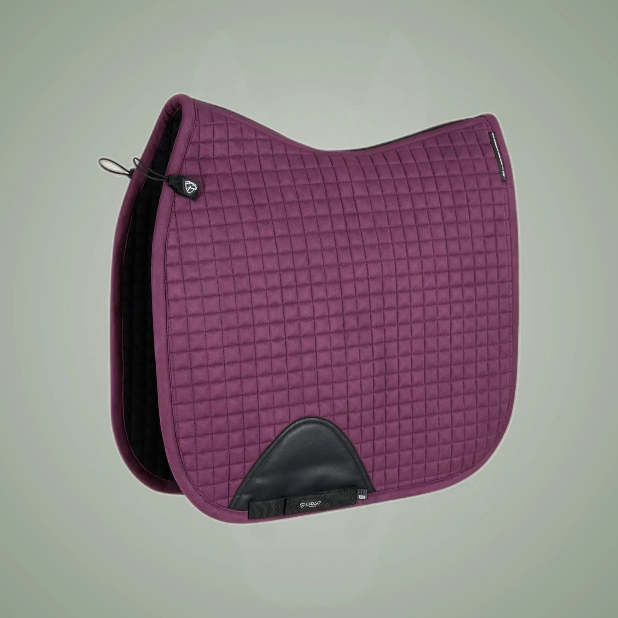 Catago FIR-Tech Performance dressage saddle pad in plum.