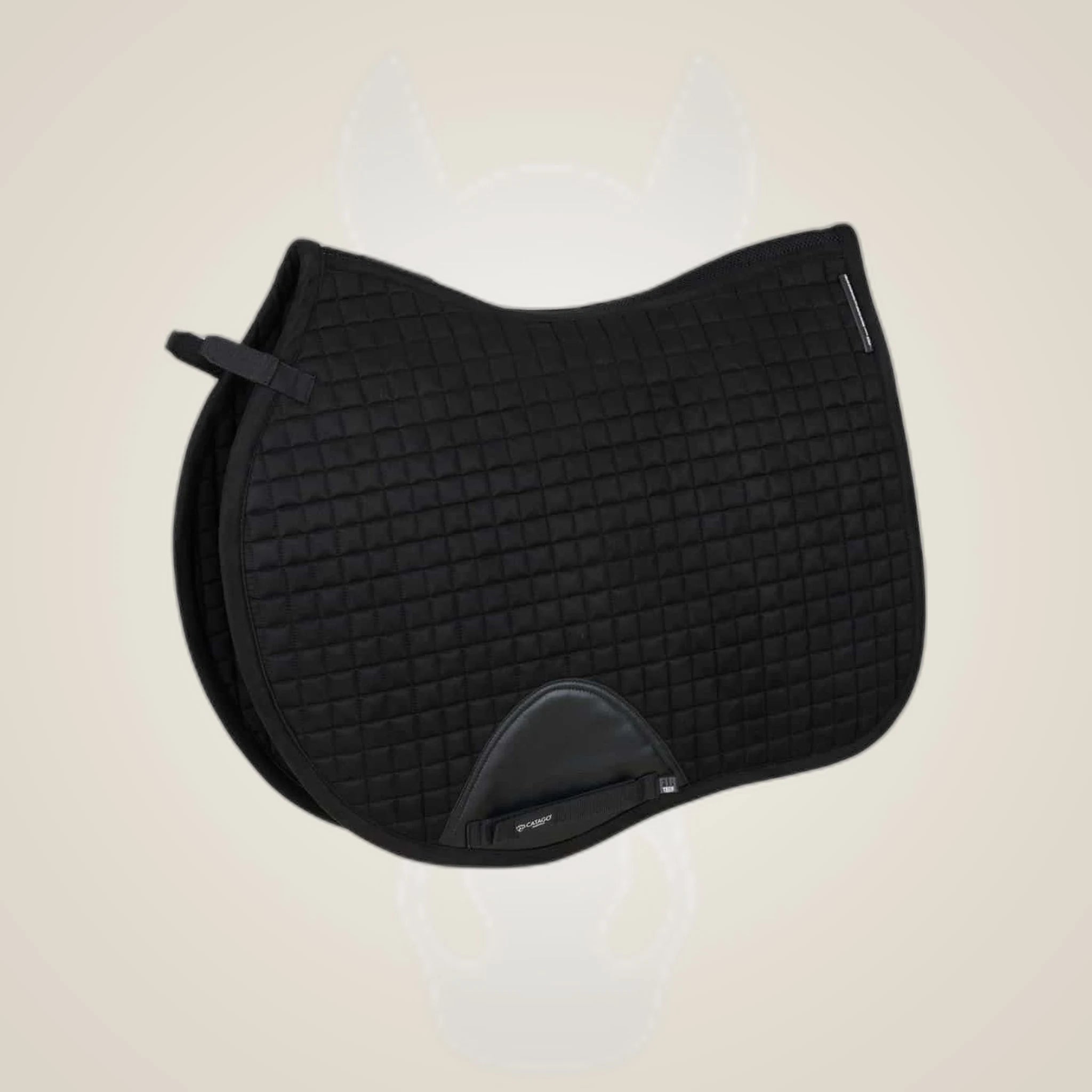Catago FIR-Tech Performance Jump Saddle Pad on One-Eyed Equine branded background