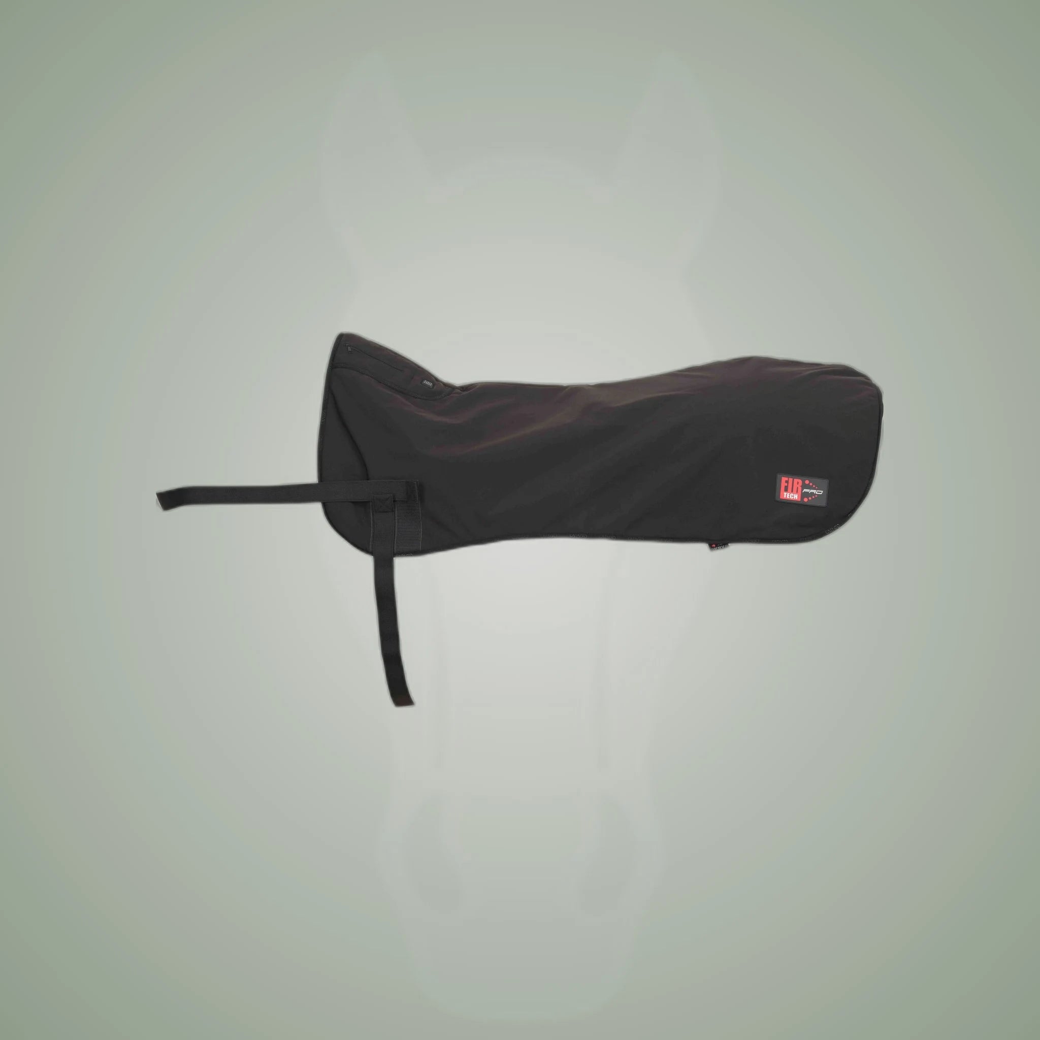 Catago FIR-Tech Pro infrared blanket in black, hanging.