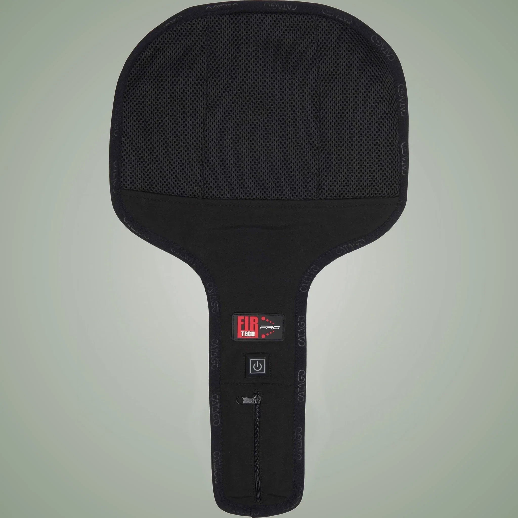 Catago FIR-Tech Pro tendon pad in black with its control button.