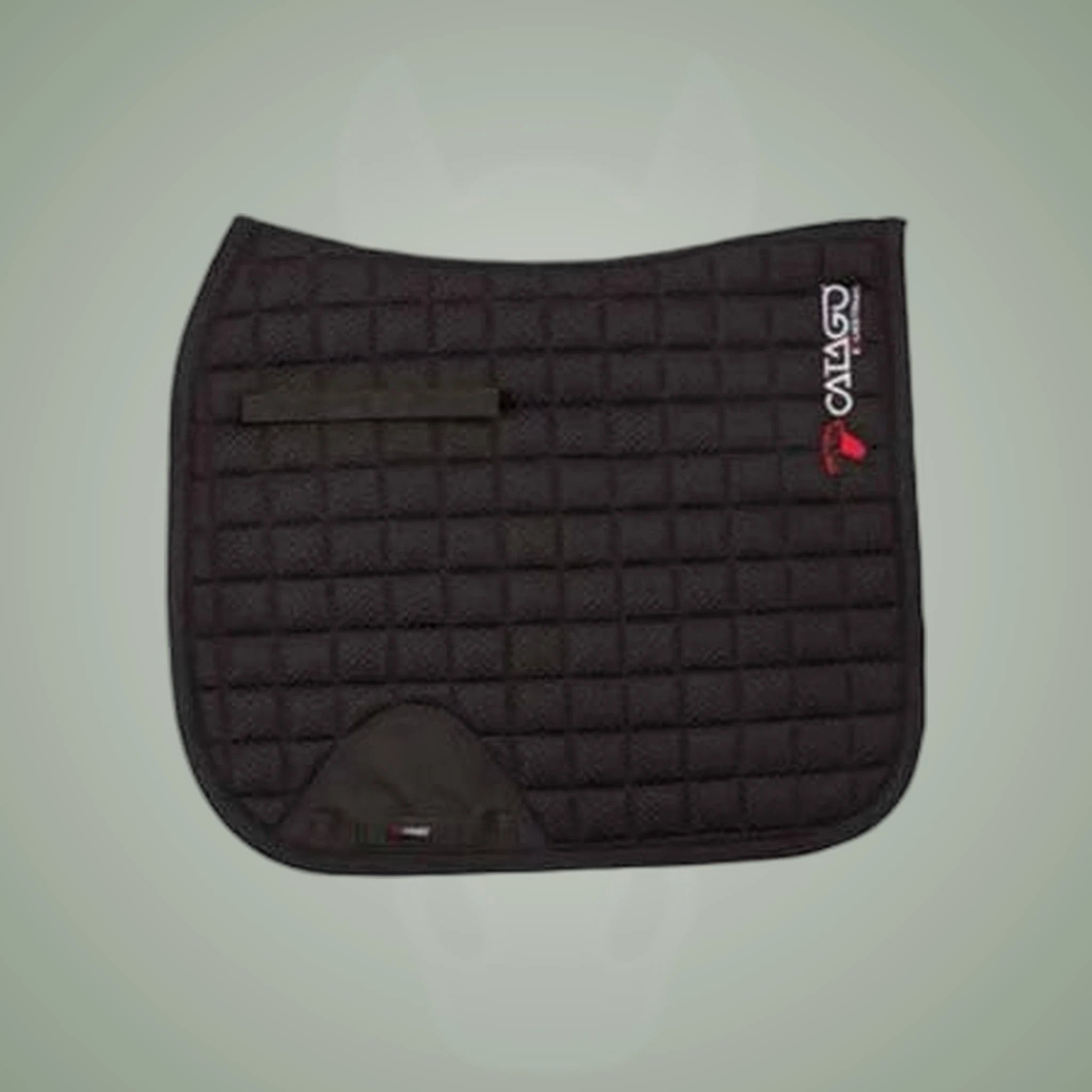 Catago FIR-Tech Saddle Pad (AP & DR) on One-Eyed Equine branded background