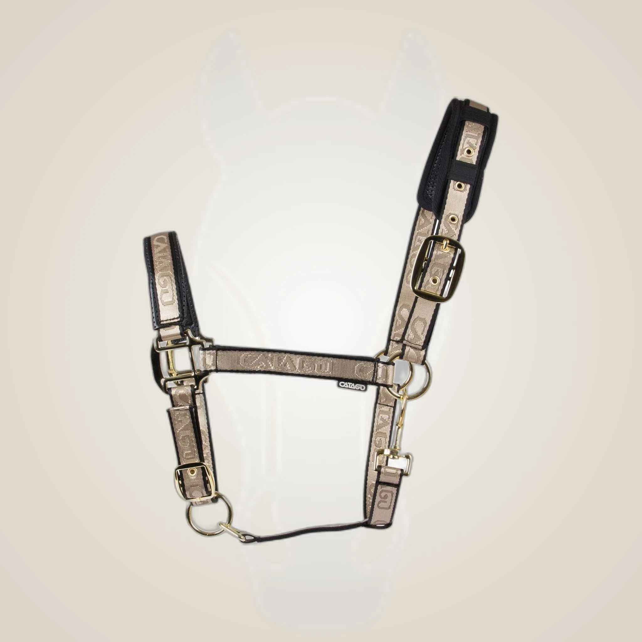 Catago Halter on One-Eyed Equine branded background