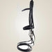 Catago Inspire double bridle in black Italian leather with both sets of reins.