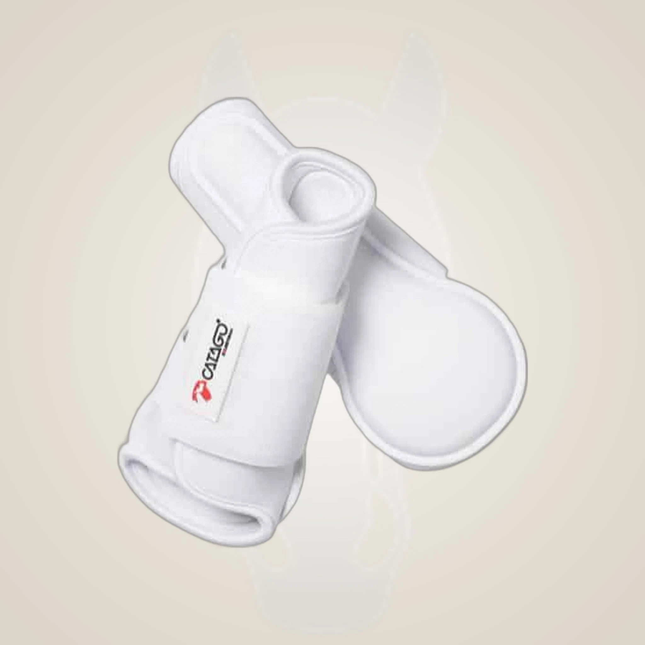 Catago Neoprene Boots on One-Eyed Equine branded background
