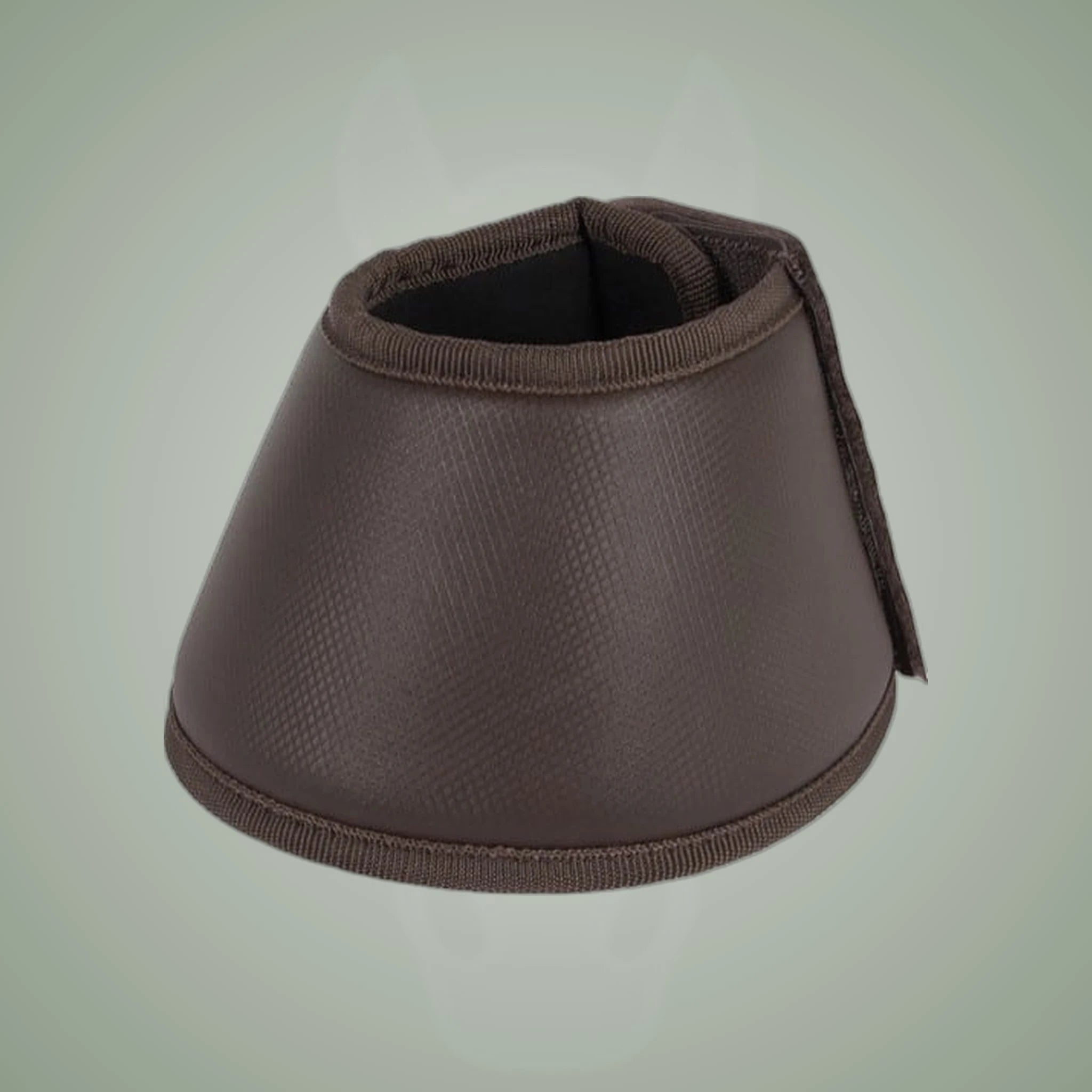 Catago Premium Bell Boots on One-Eyed Equine branded background
