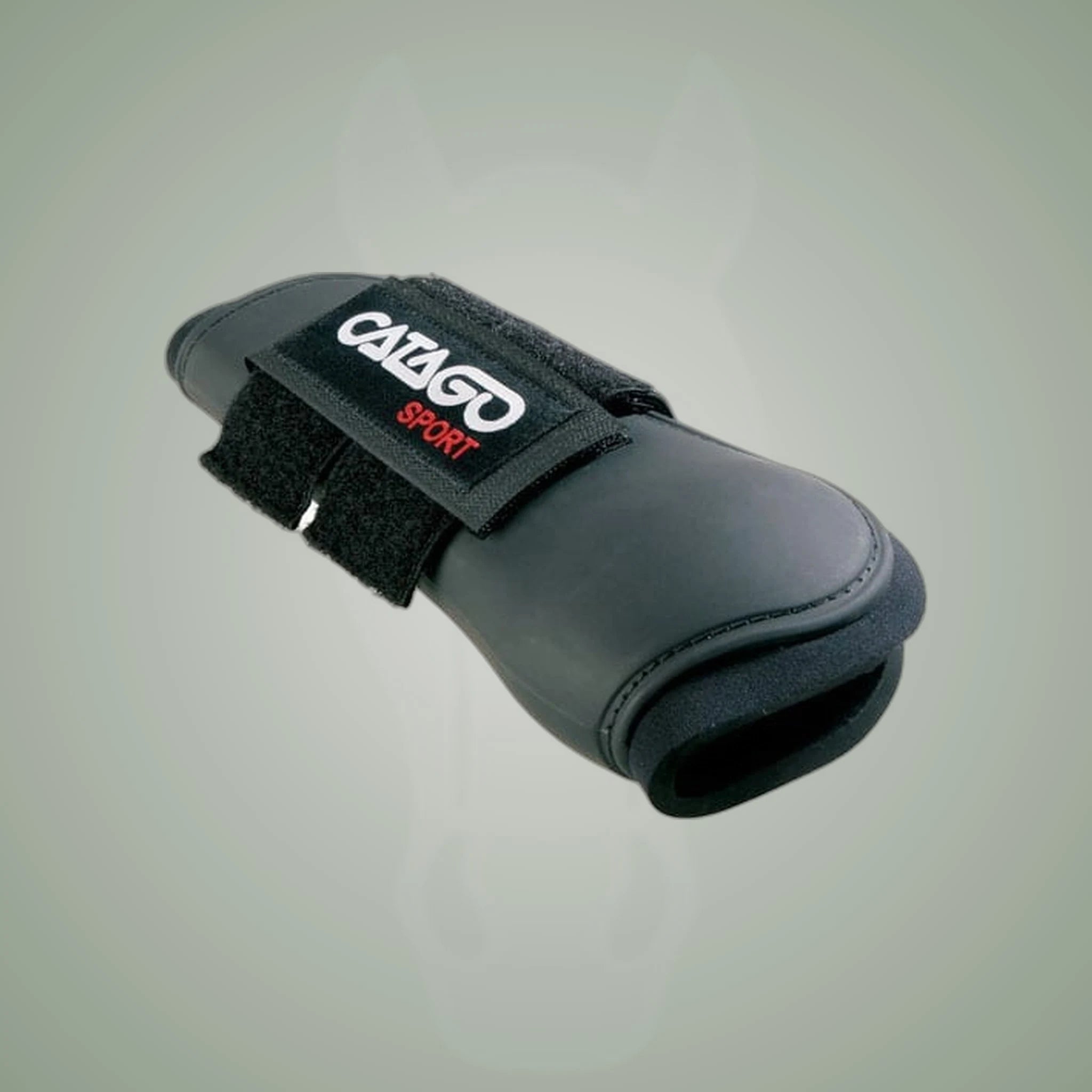 Catago Sport Tendon Boots on One-Eyed Equine branded background