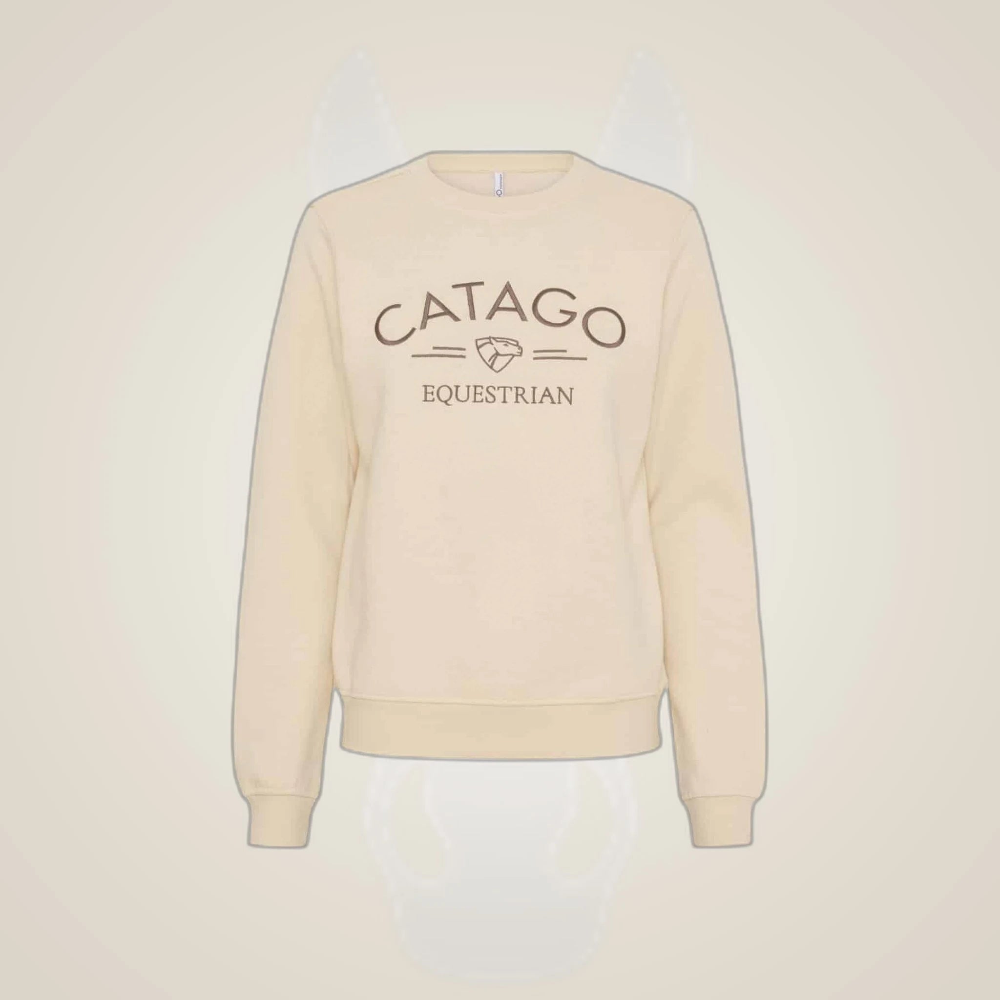 Catago Tinley Sweatshirt on One-Eyed Equine branded background