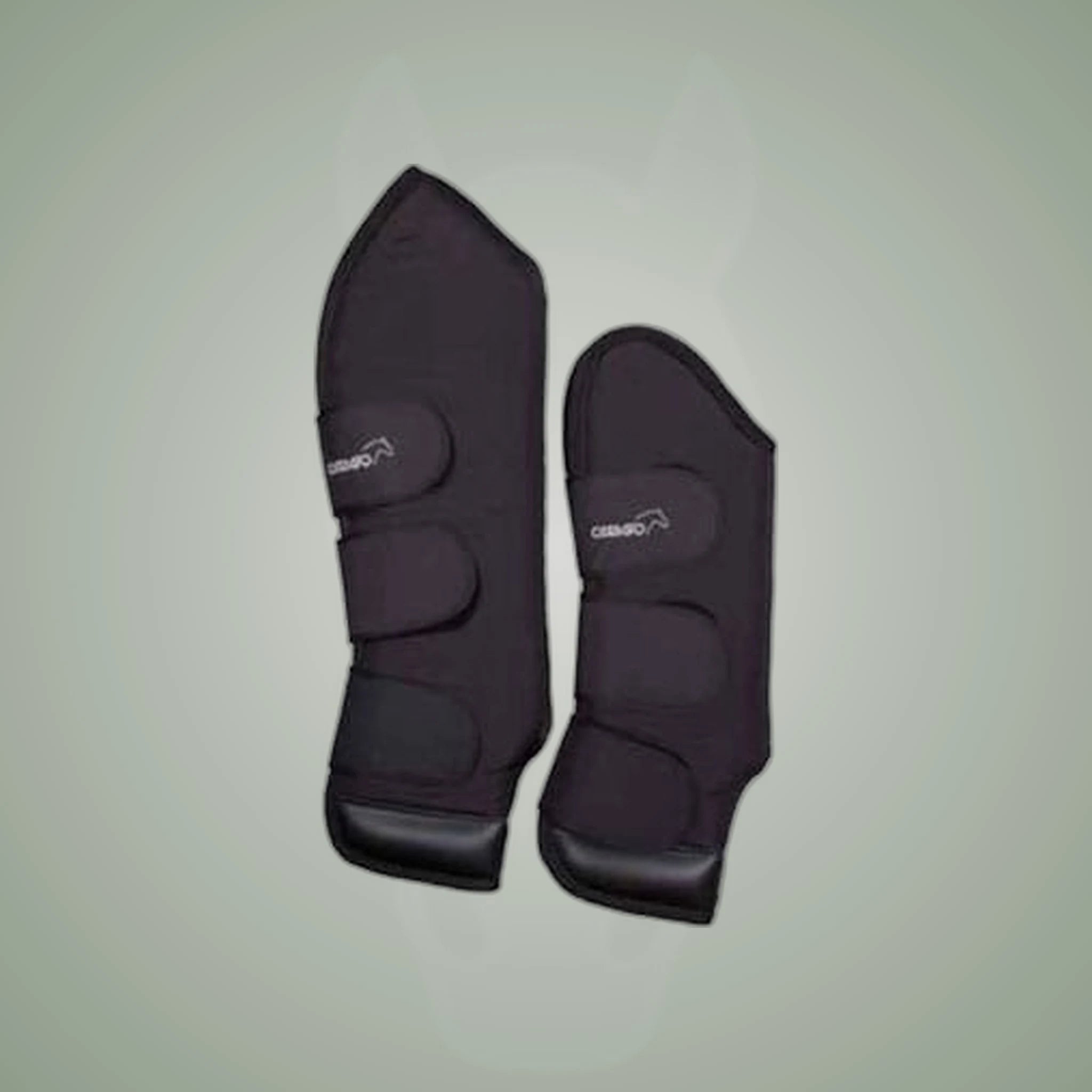 Catago Transport Boots on One-Eyed Equine branded background