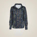 Dapplebay Autumn Toile Western Top - Navy