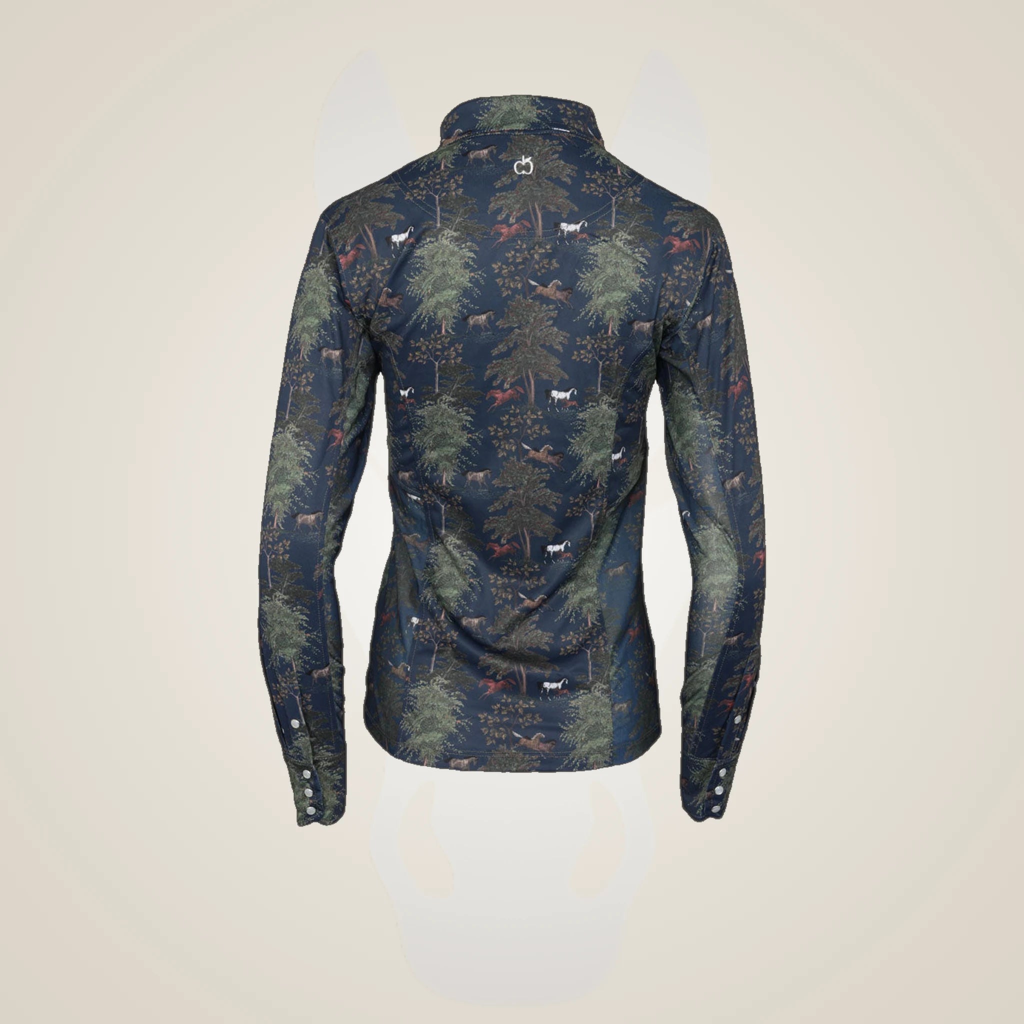 Dapplebay Autumn Toile Western Top - Navy