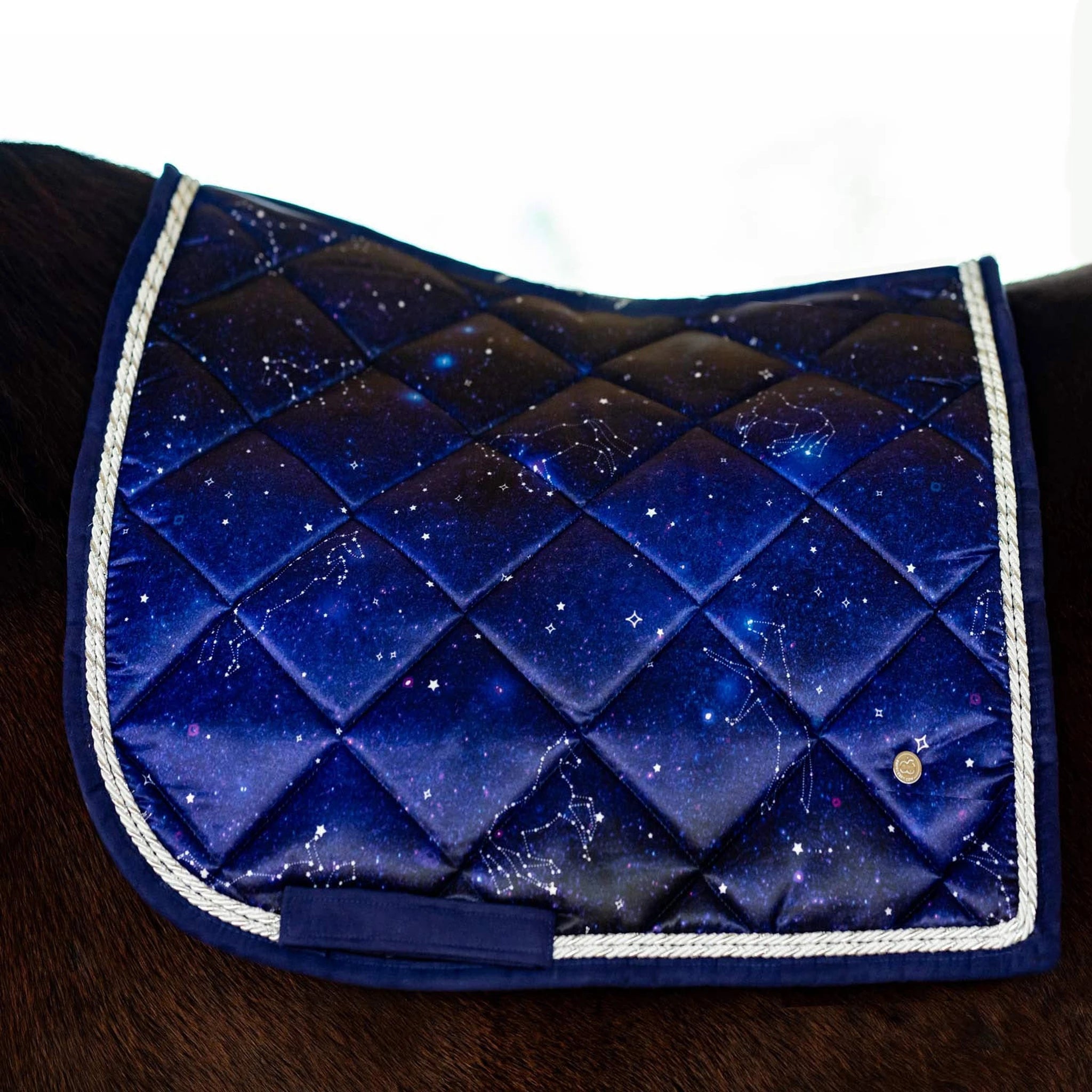 Dapplebay Constellation Dressage Saddle Pad - Navy/Multi