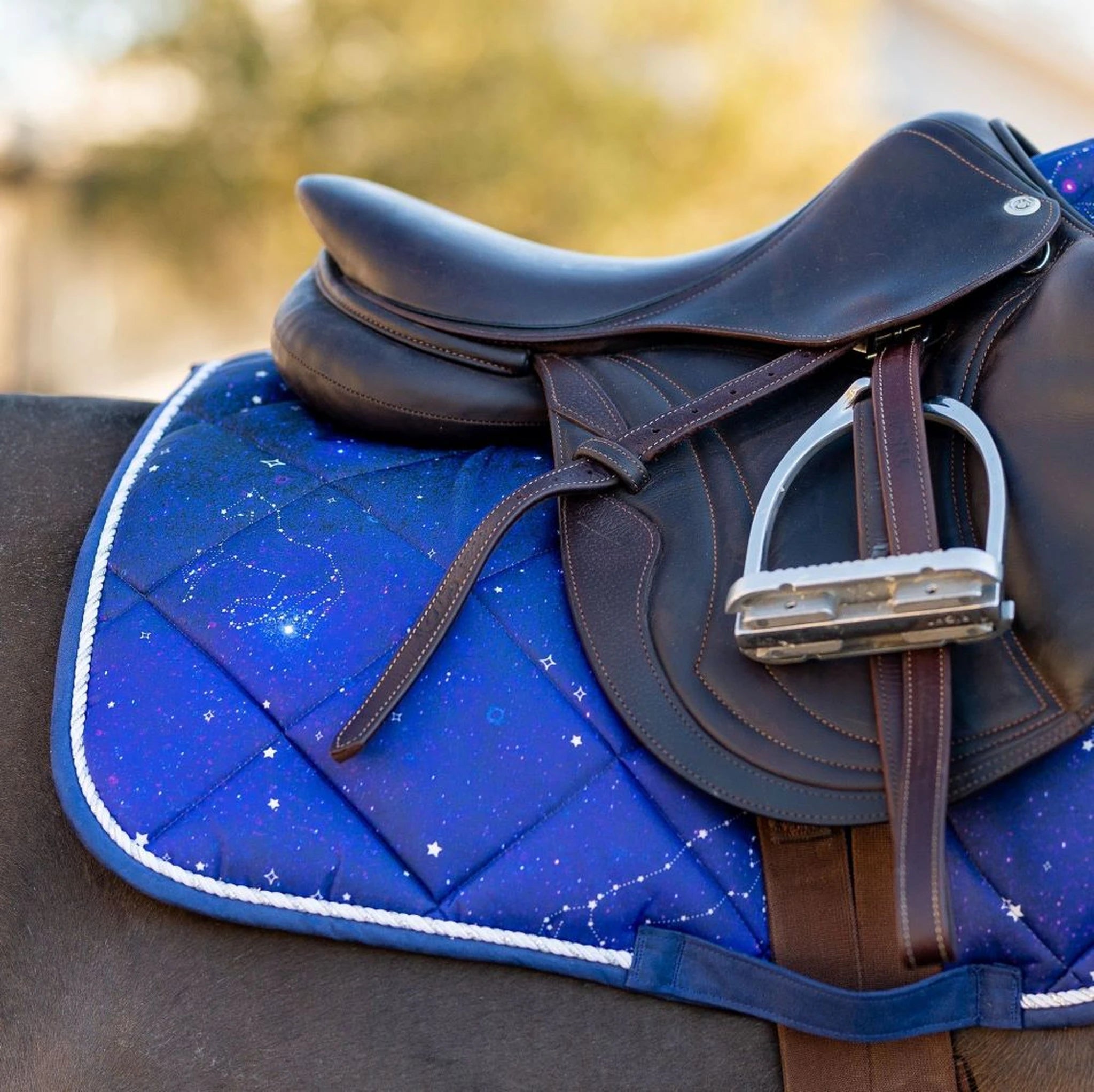 Dapplebay Constellation Pony Saddle Pad - Navy/Multi