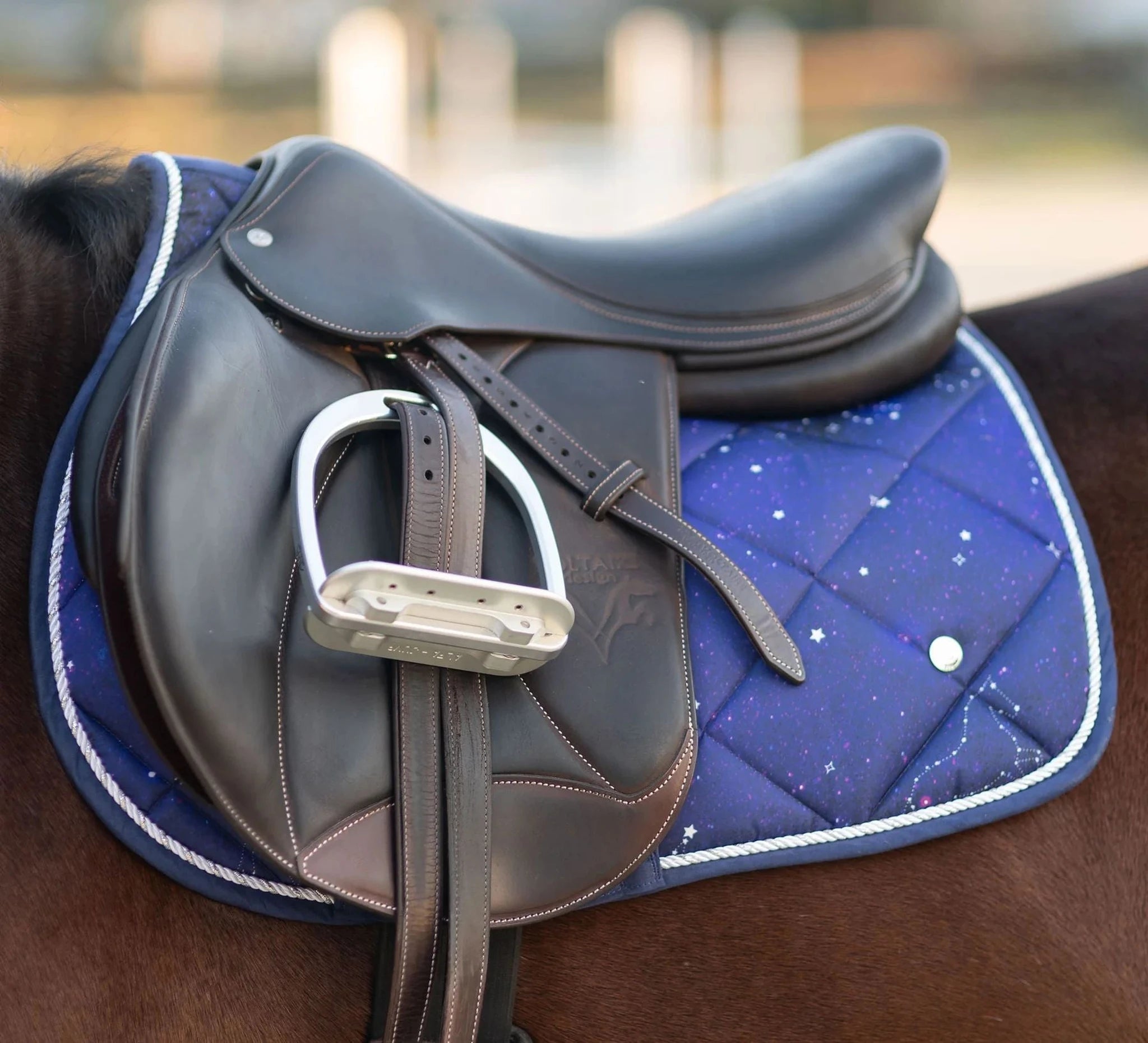 Dapplebay Constellation Pony Saddle Pad - Navy/Multi