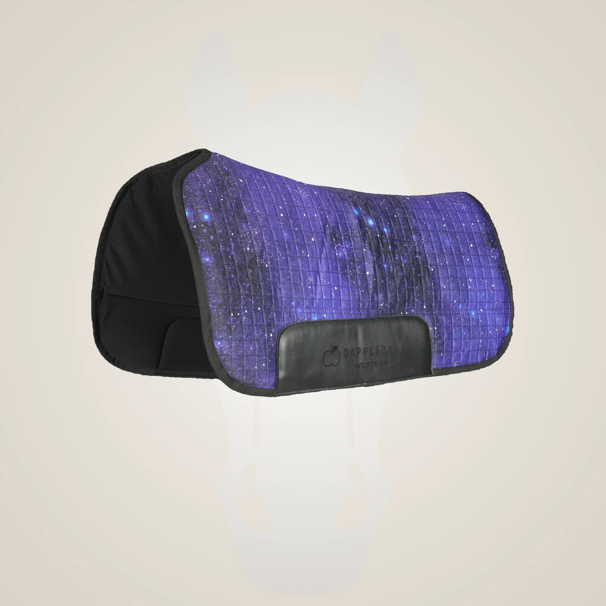 Dapplebay Constellation Western Saddle Pad - Navy/Multi