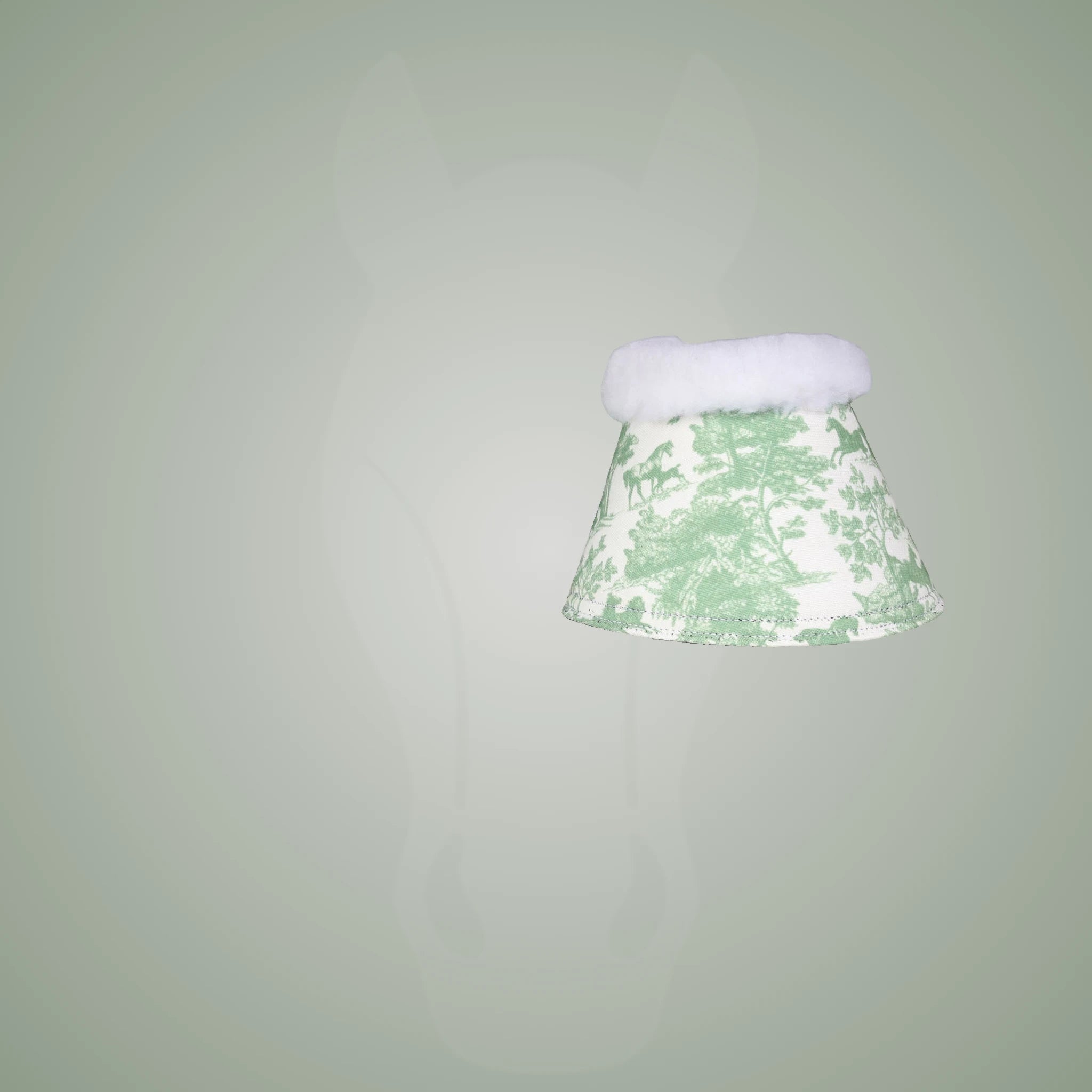 Dapplebay Equestrian Toile Bell Boots-Green/White - Green/White