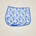 Dapplebay Equestrian Toile Jump Saddle Pad-Blue/White - Blue/White