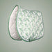 Dapplebay Equestrian Toile Pony Saddle Pad-Green/White - Green/White
