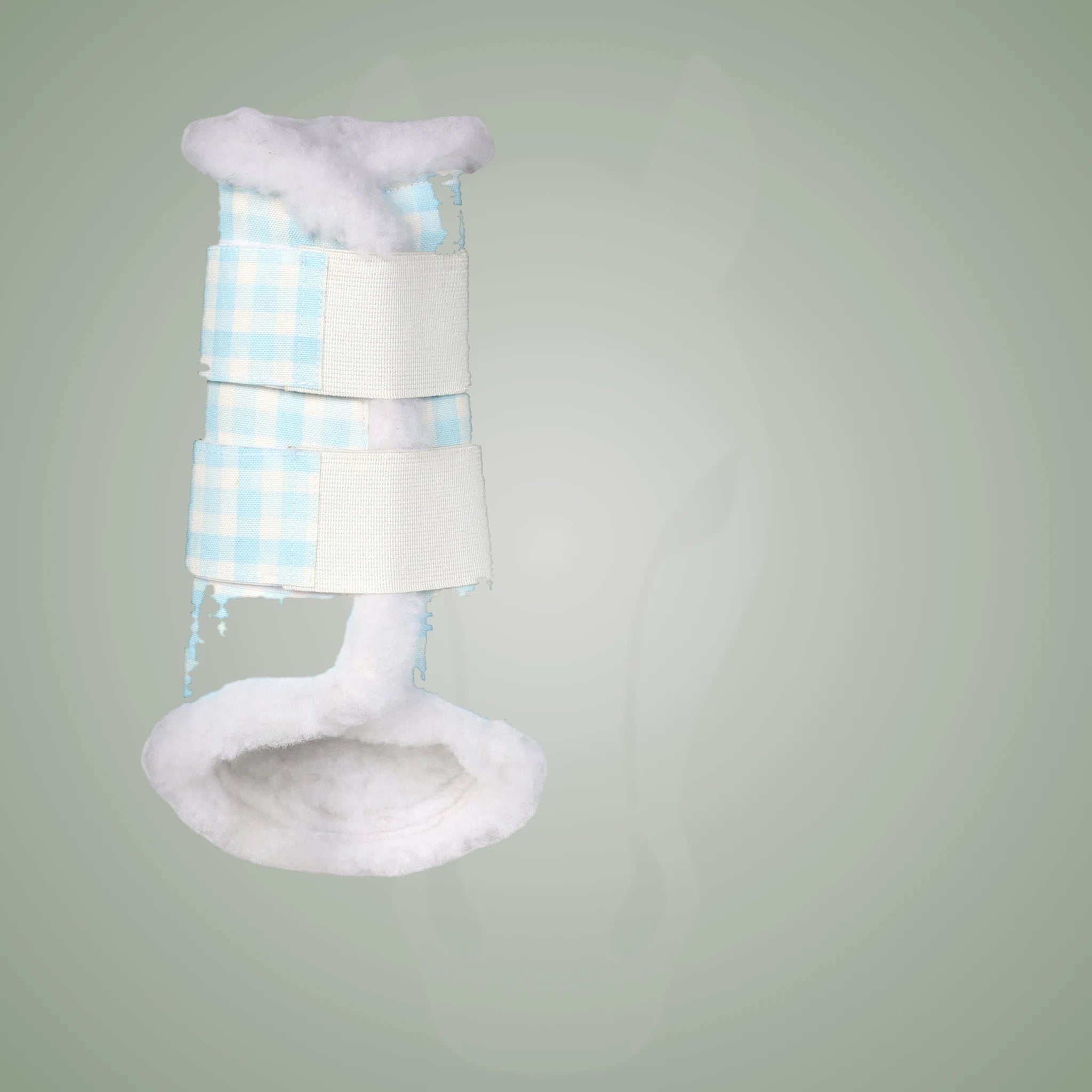 Dapplebay Gingham Brush Boots-Blue/White - Blue/White