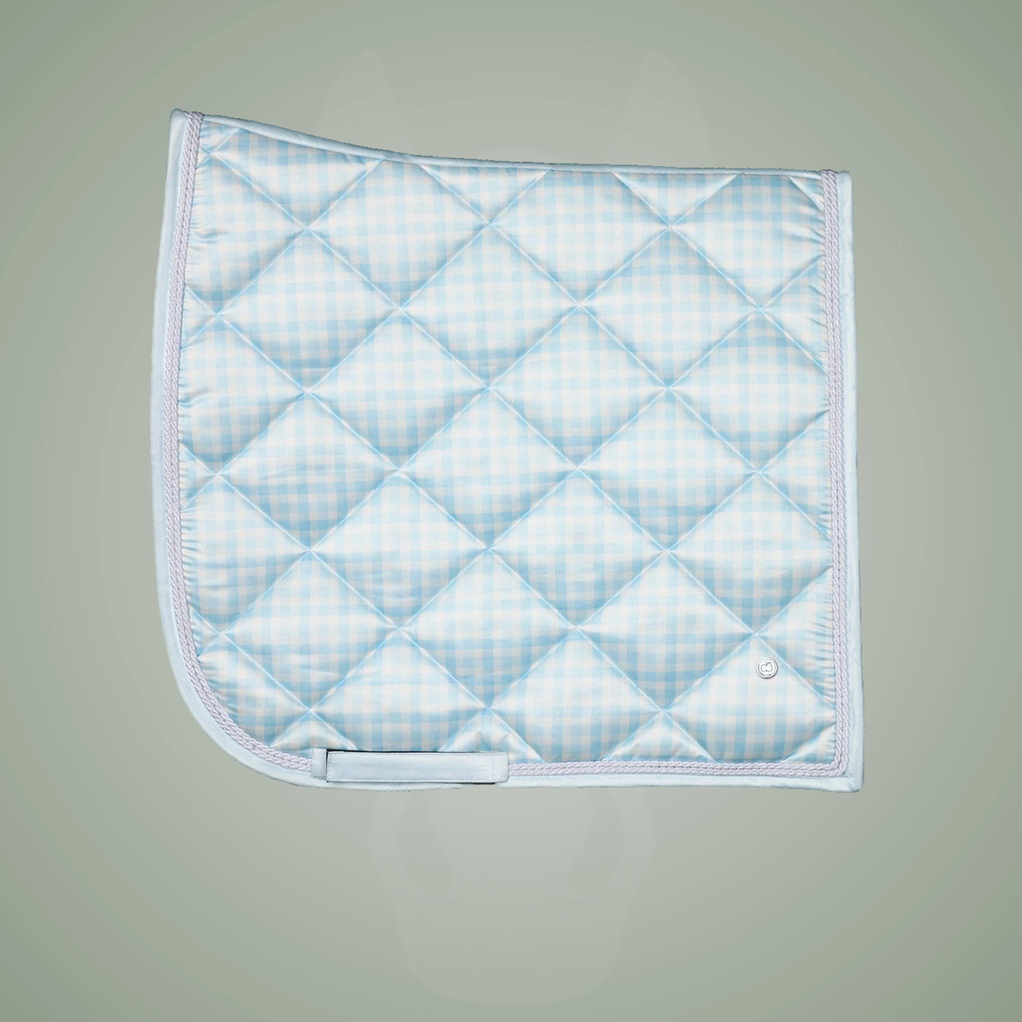 Dapplebay Gingham Dressage Saddle Pad-Blue/White - Blue/White