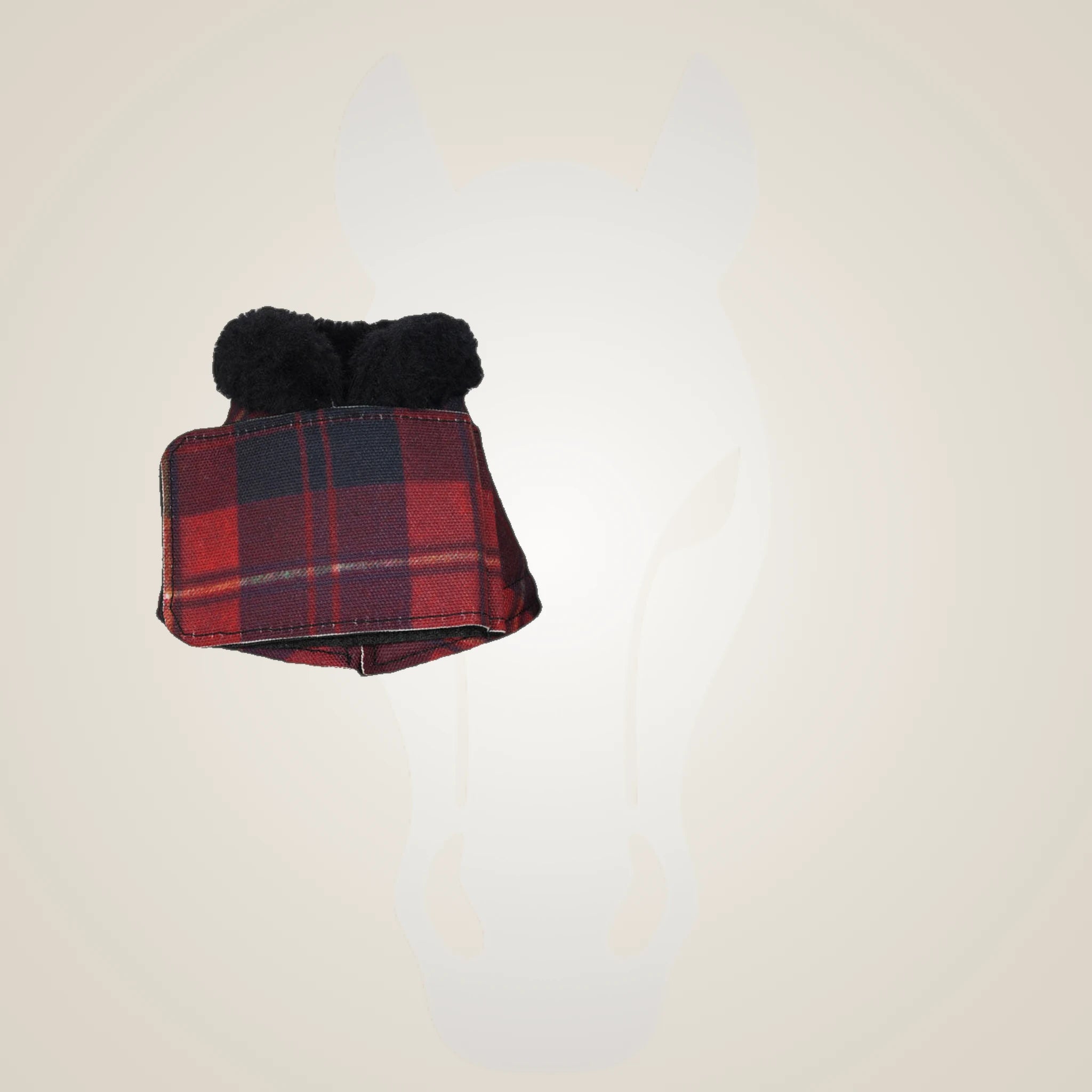 Dapplebay Holiday Plaid Bell Boots-Red - Red