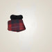 Dapplebay Holiday Plaid Bell Boots-Red - Red