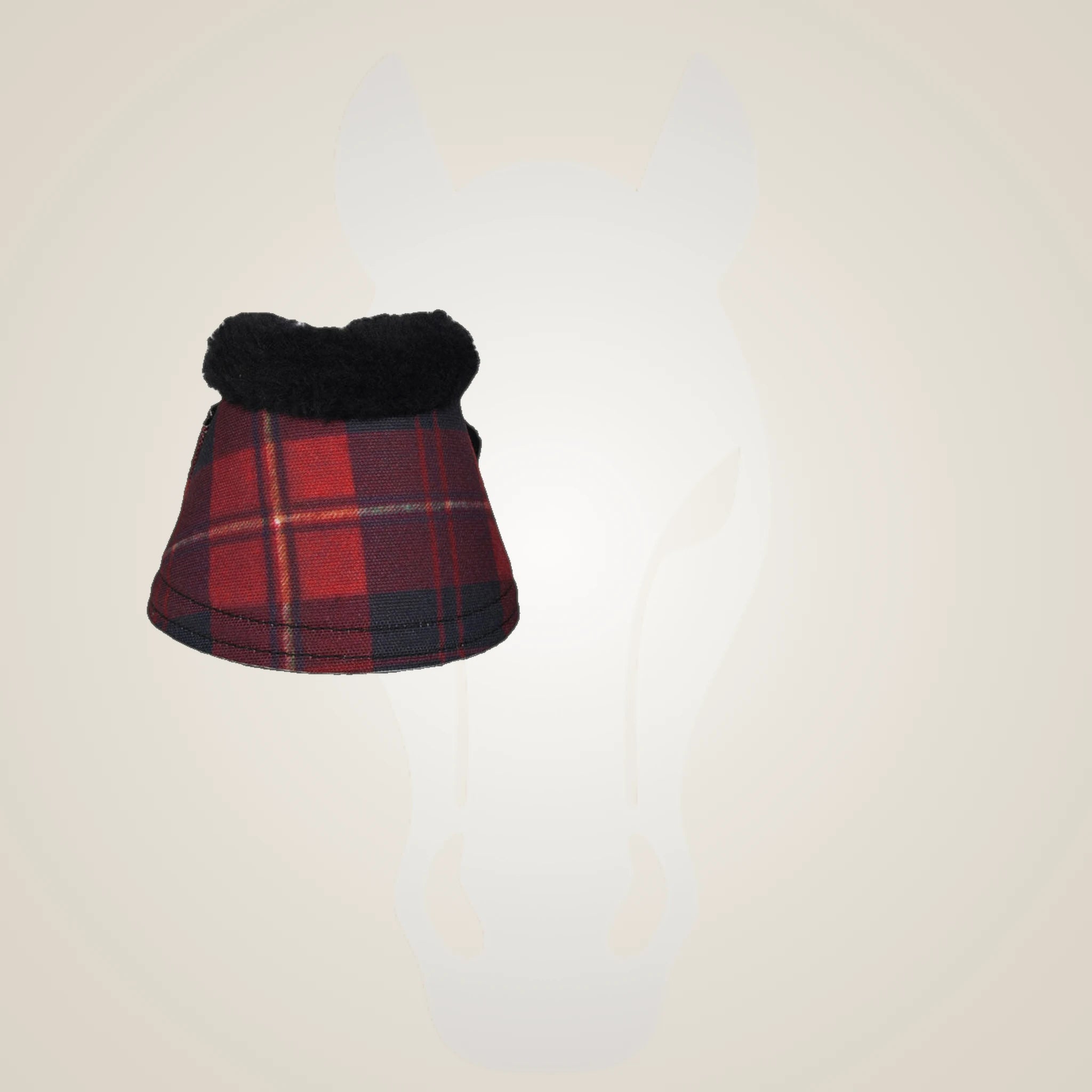 Dapplebay Holiday Plaid Bell Boots-Red - Red