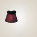 Dapplebay Holiday Plaid Bell Boots-Red - Red