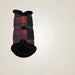 Dapplebay Holiday Plaid Brush Boots-Red - Red